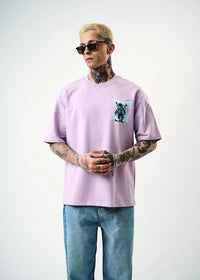 T-shirt Teddy Lilas