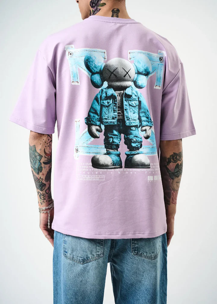 T-shirt Teddy Lilas