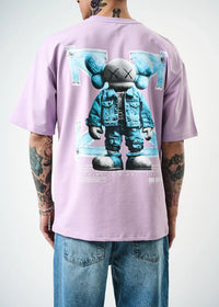 T-shirt Teddy Lilas