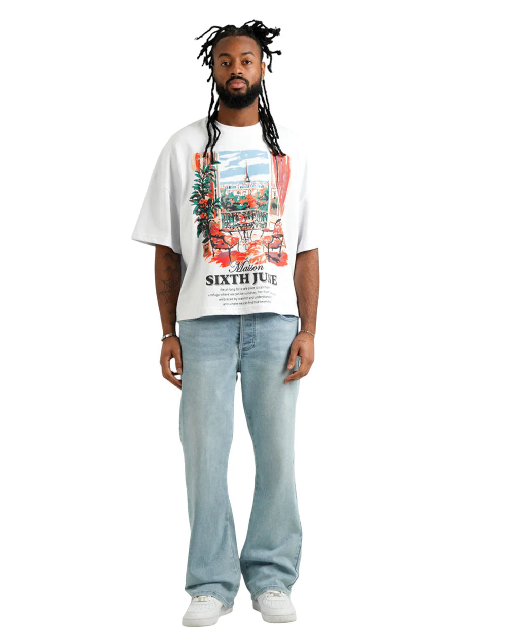 T-shirt Maison SJ Parisian Blanc
