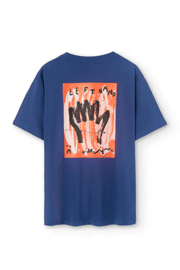 T-shirt Left Hand Bleu