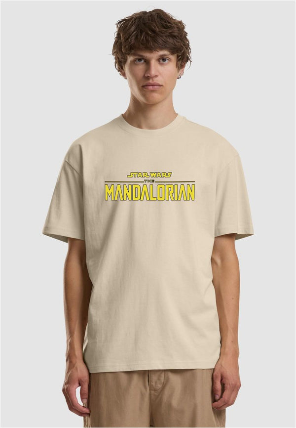 T-shirt Star Wars Mandalorian & Grogu Beige