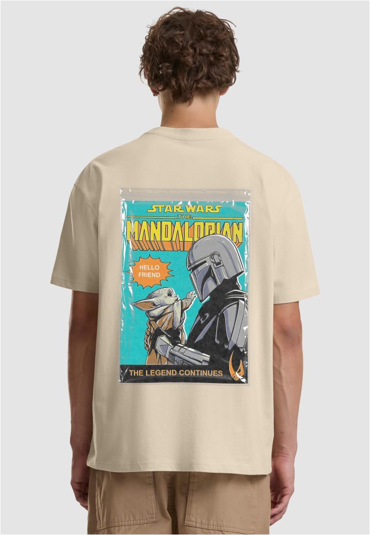 T-shirt Star Wars Mandalorian & Grogu Beige