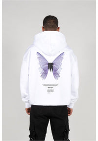 Hoodie Papillon Blanc