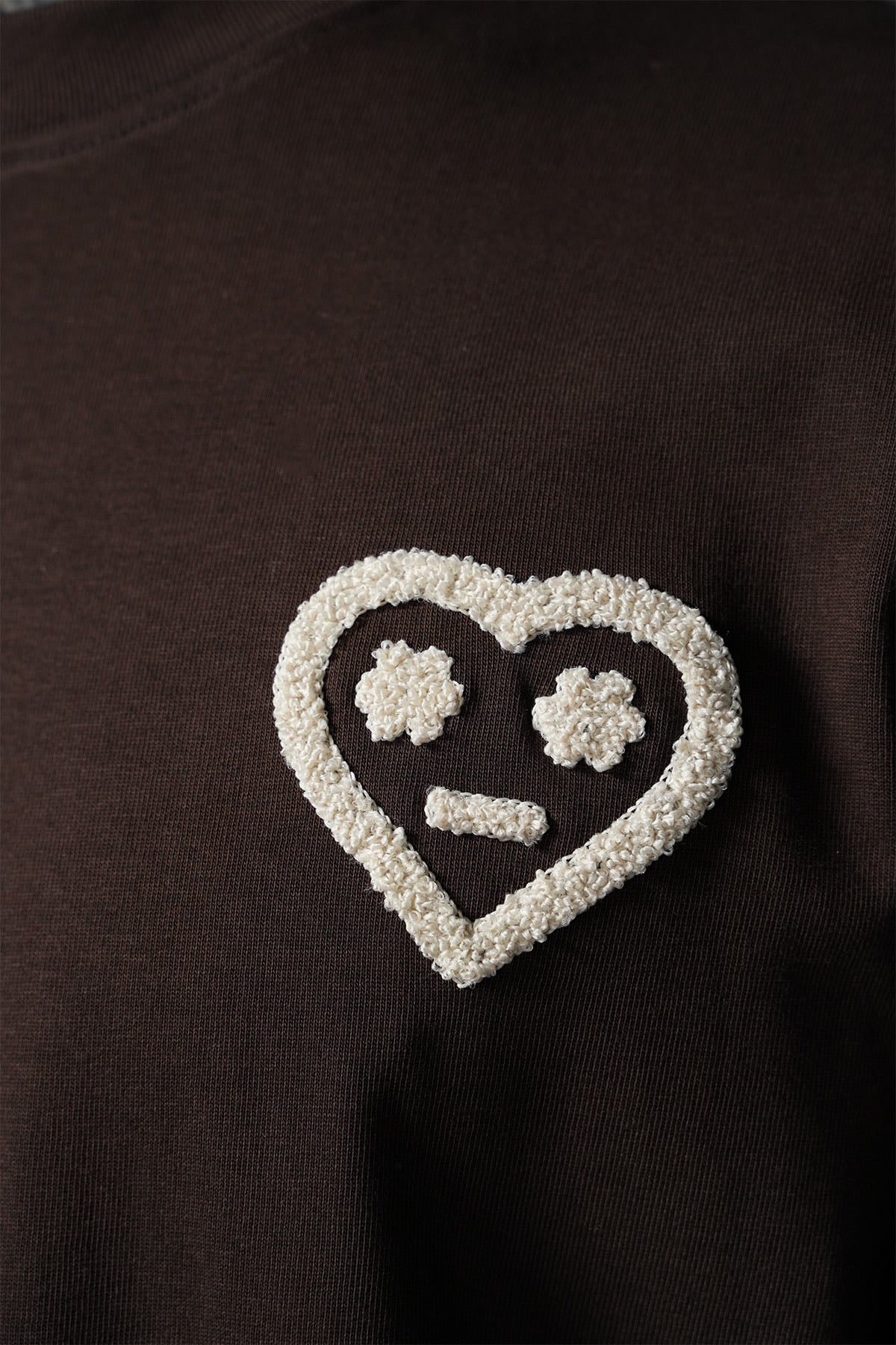 T-shirt Cœur Marron