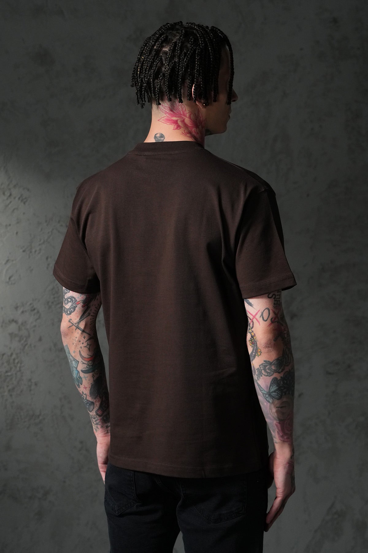 T-shirt Cœur Marron