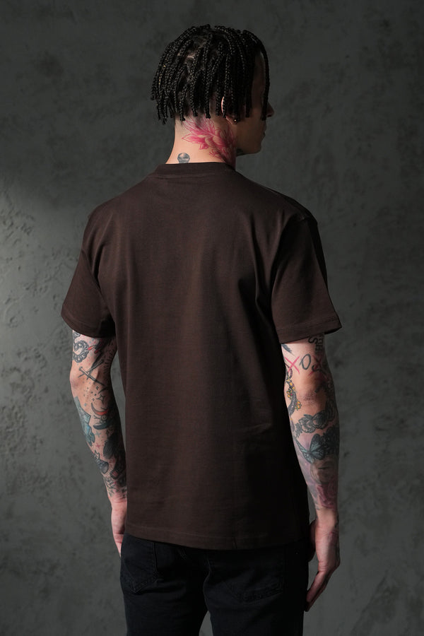 T-shirt Cœur Marron