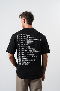 T-shirt FVCK Noir/Blanc