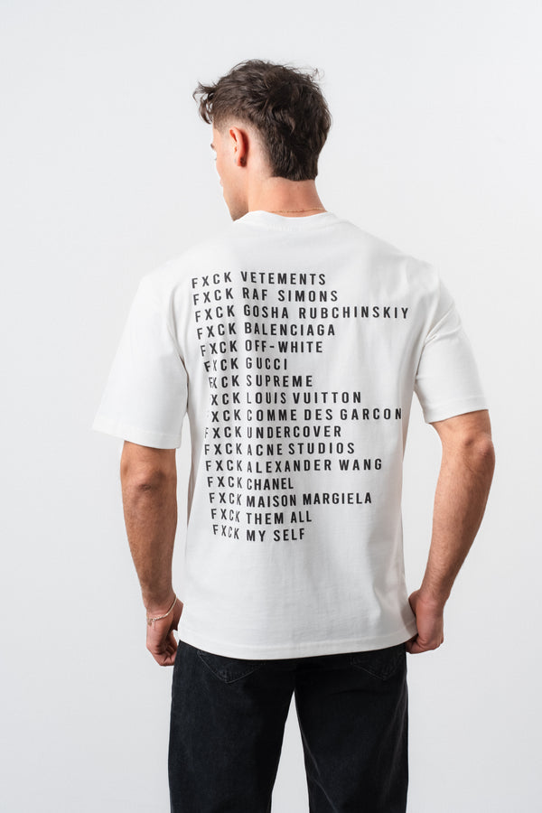 T-shirt FVCK Noir/Blanc