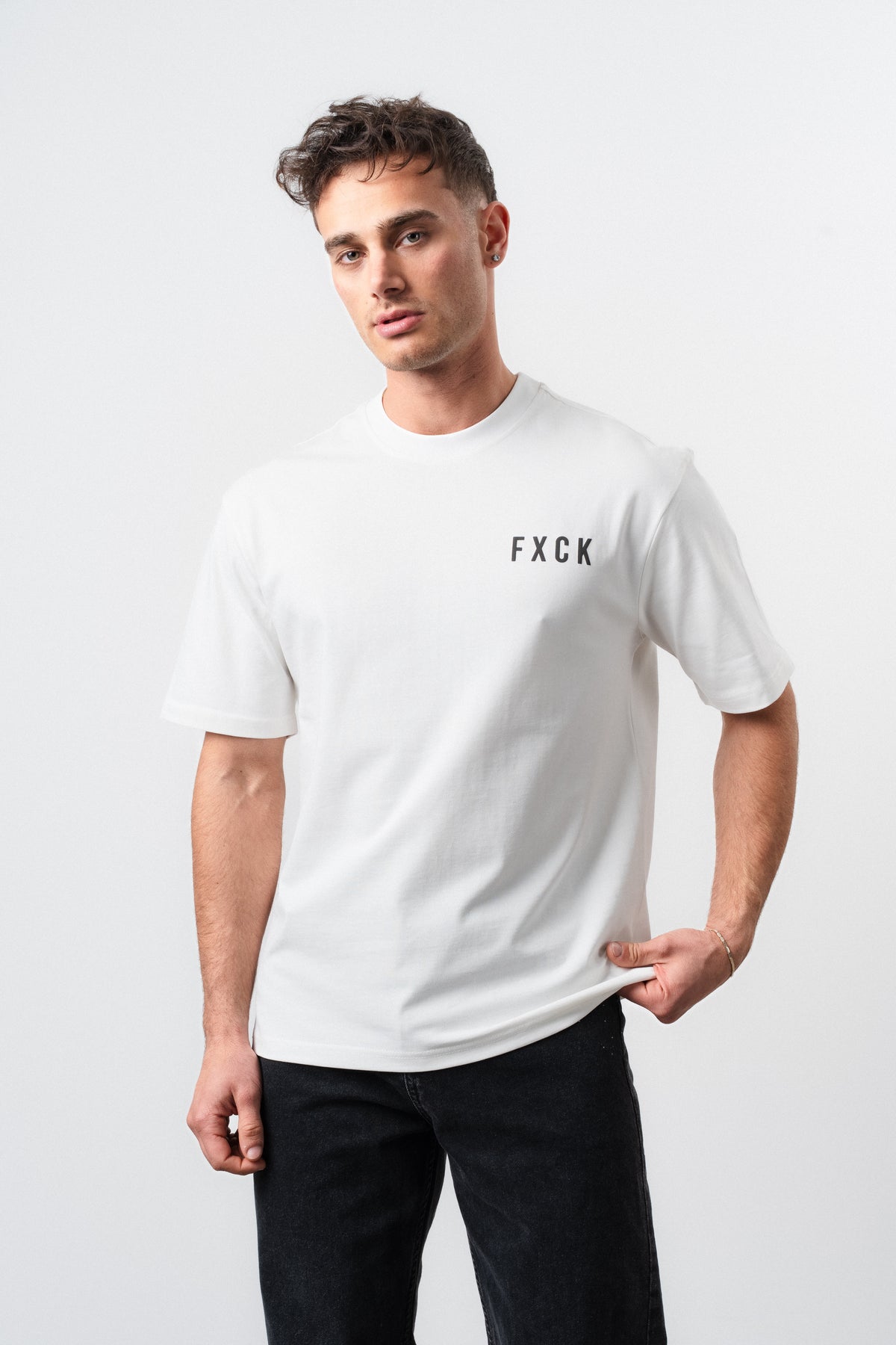 T-shirt FVCK Noir/Blanc
