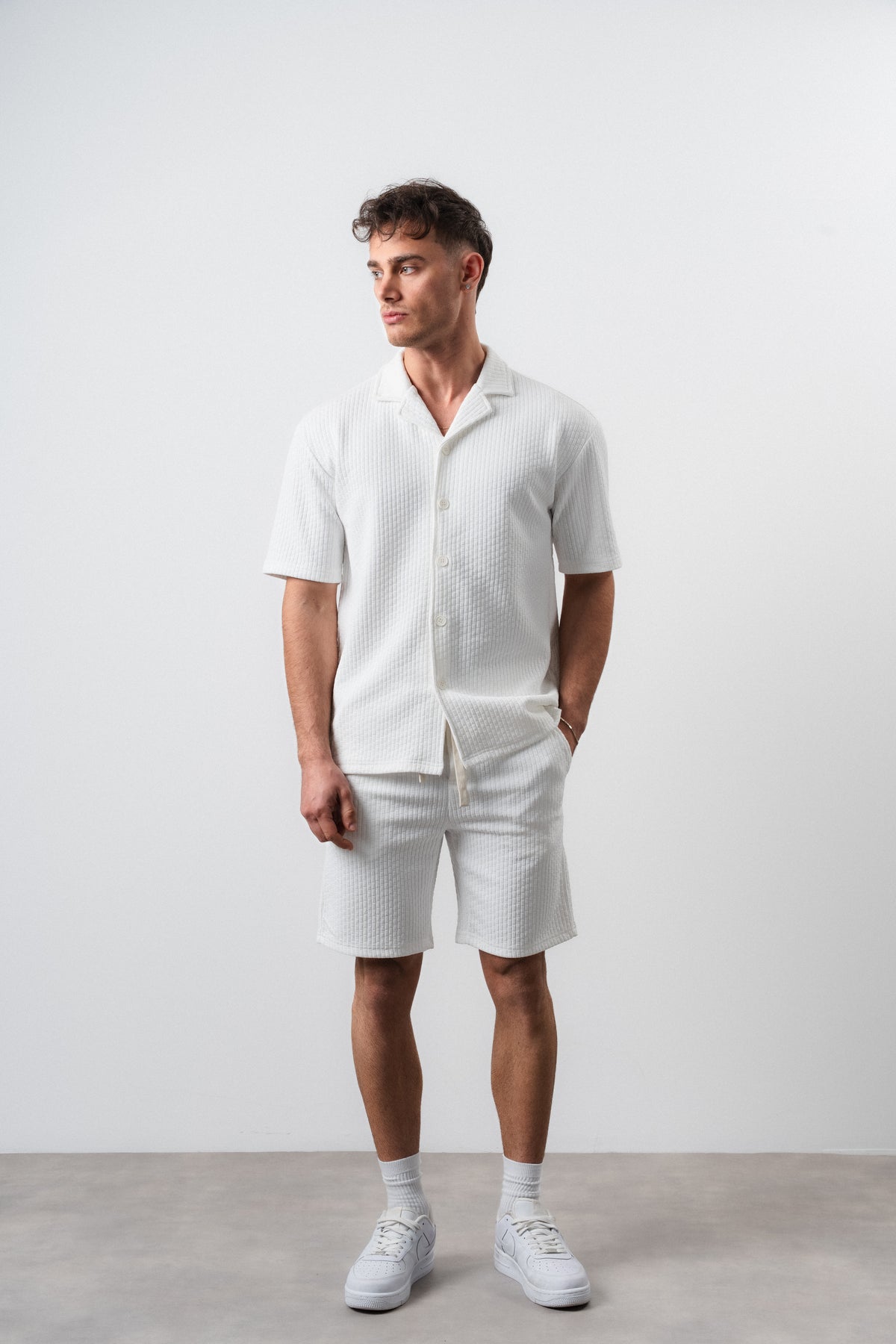 Ensemble Chemise/Short Blanc