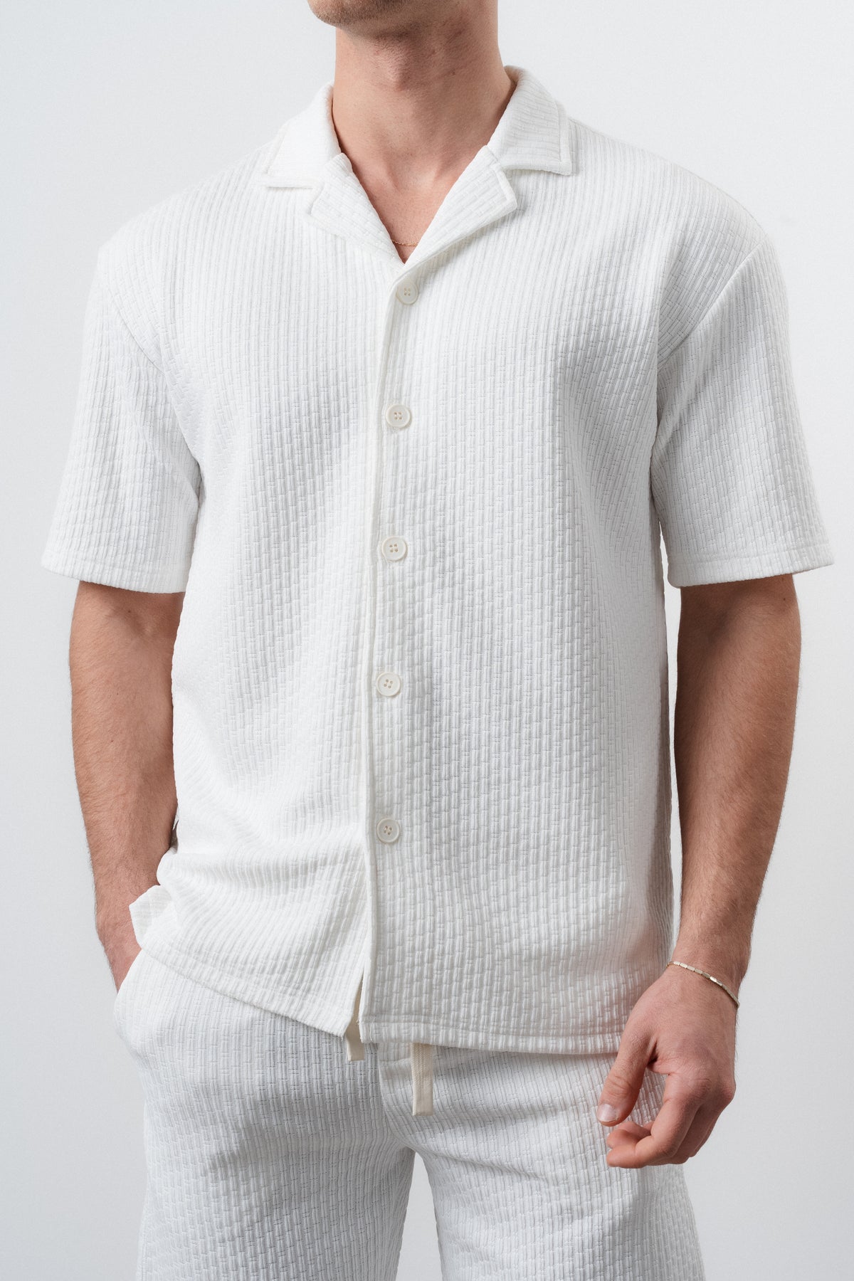 Ensemble Chemise/Short Blanc