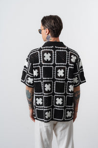 Chemise Summer 2k26 Blanc/Noir/Bleu
