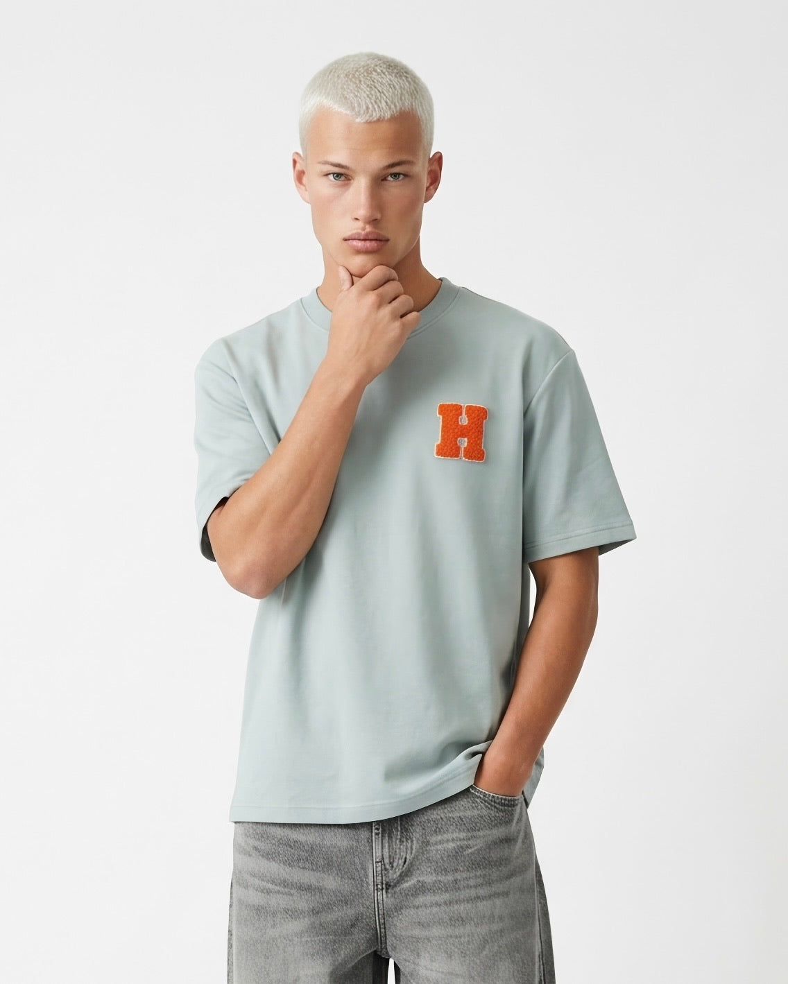 T-shirt H Bleu/Vert