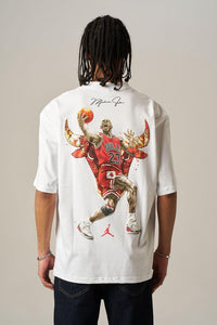 T-shirt Michael Jordan Blanc