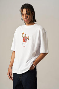 T-shirt Michael Jordan Blanc