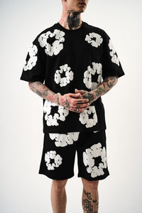 Short Flower Rose/Blanc/Noir/Mint