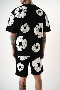 Short Flower Rose/Blanc/Noir/Mint