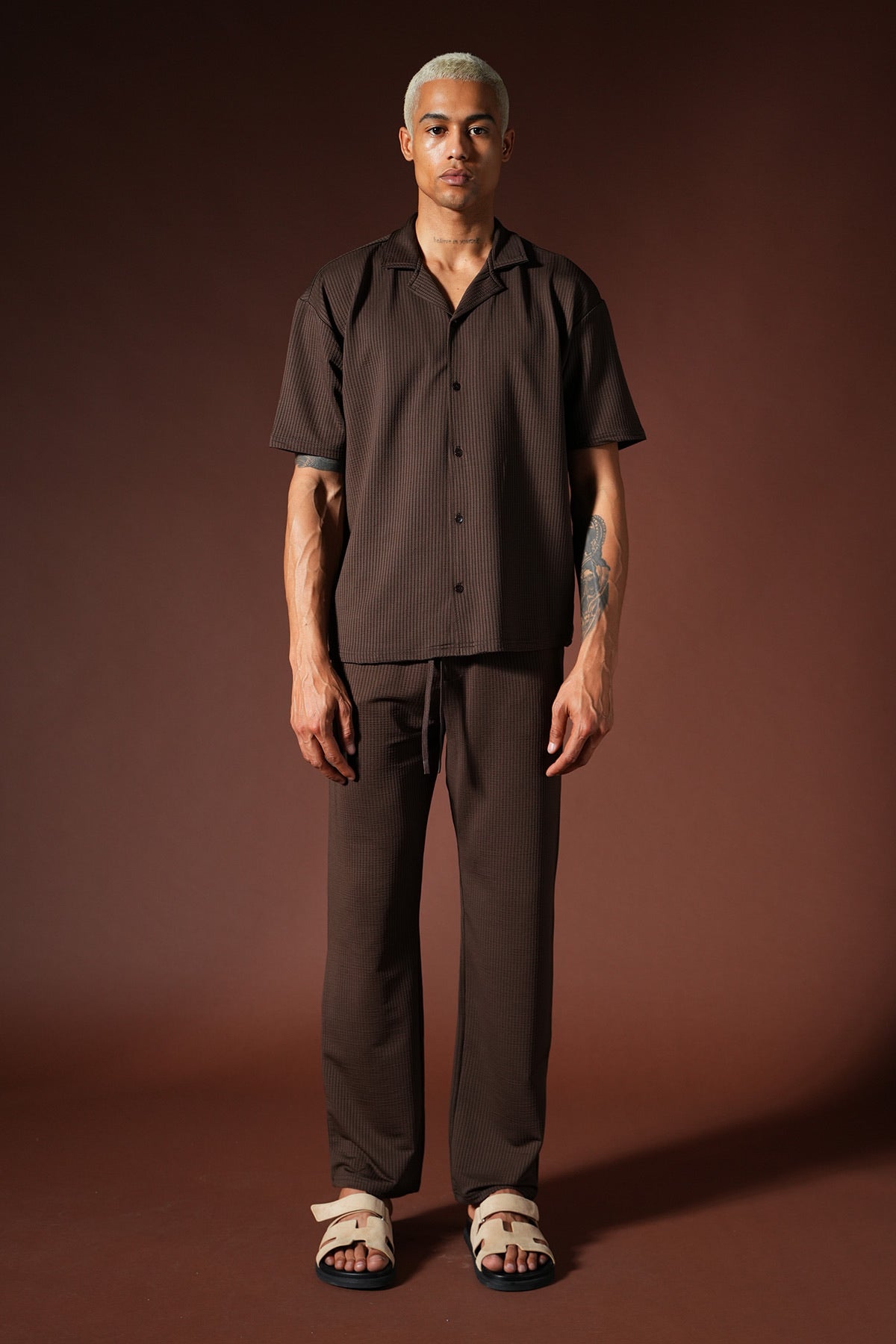 Ensemble Marron/Beige/Noir