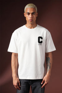 T-shirt Couture Blanc/Noir