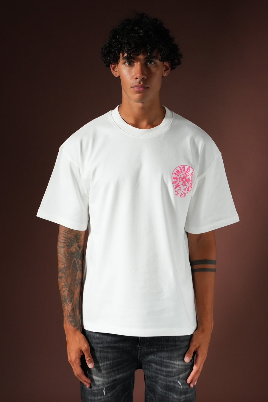 T-shirt Chrome Blanc