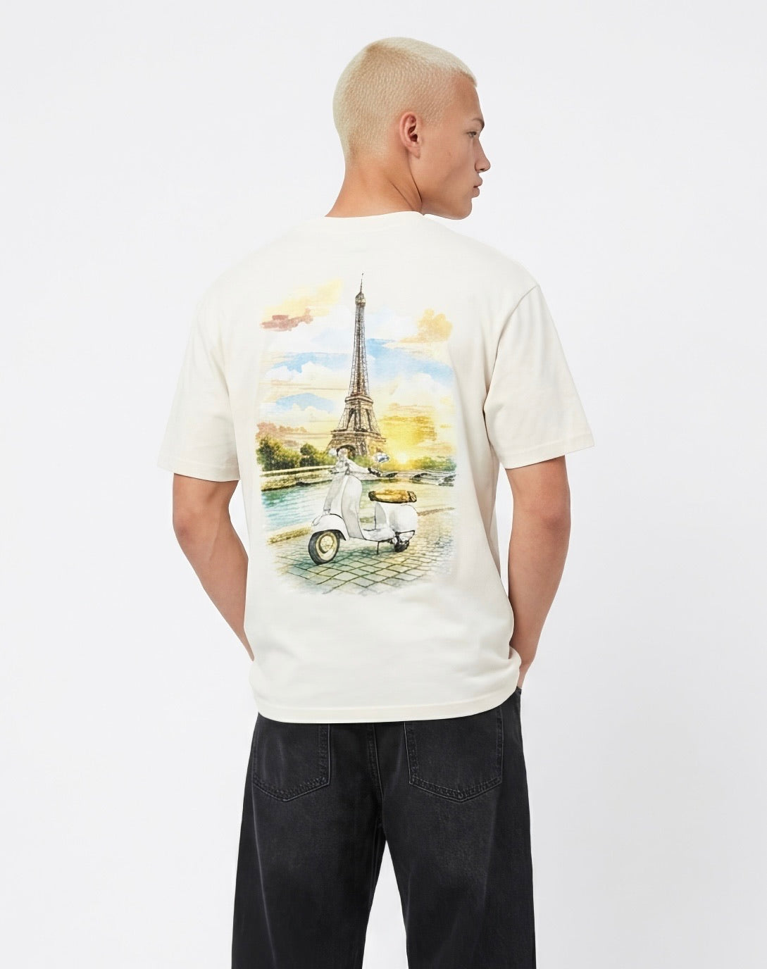 T-shirt Vespa Paris Beige