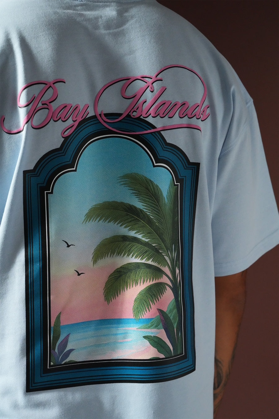 T-shirt Bay Island Bleu/Noir