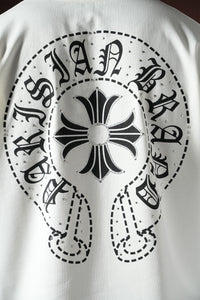 T-shirt Chrome Strass Noir/Blanc