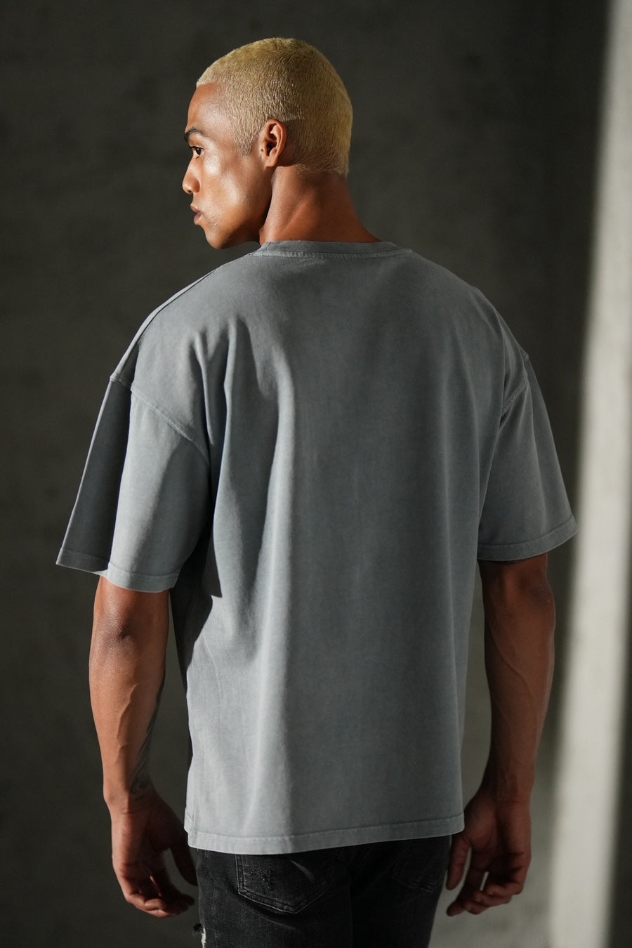 T-shirt Tupac Strass Gris
