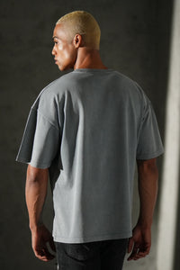 T-shirt Tupac Strass Gris