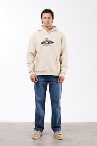 Hoodie Teddy Porsche Beige