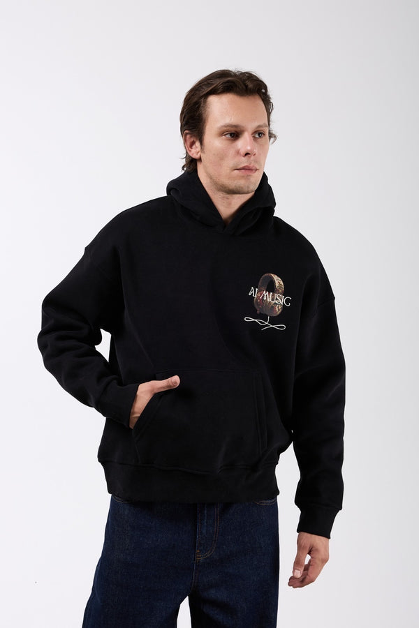Hoodie Authentic Sounds Noir