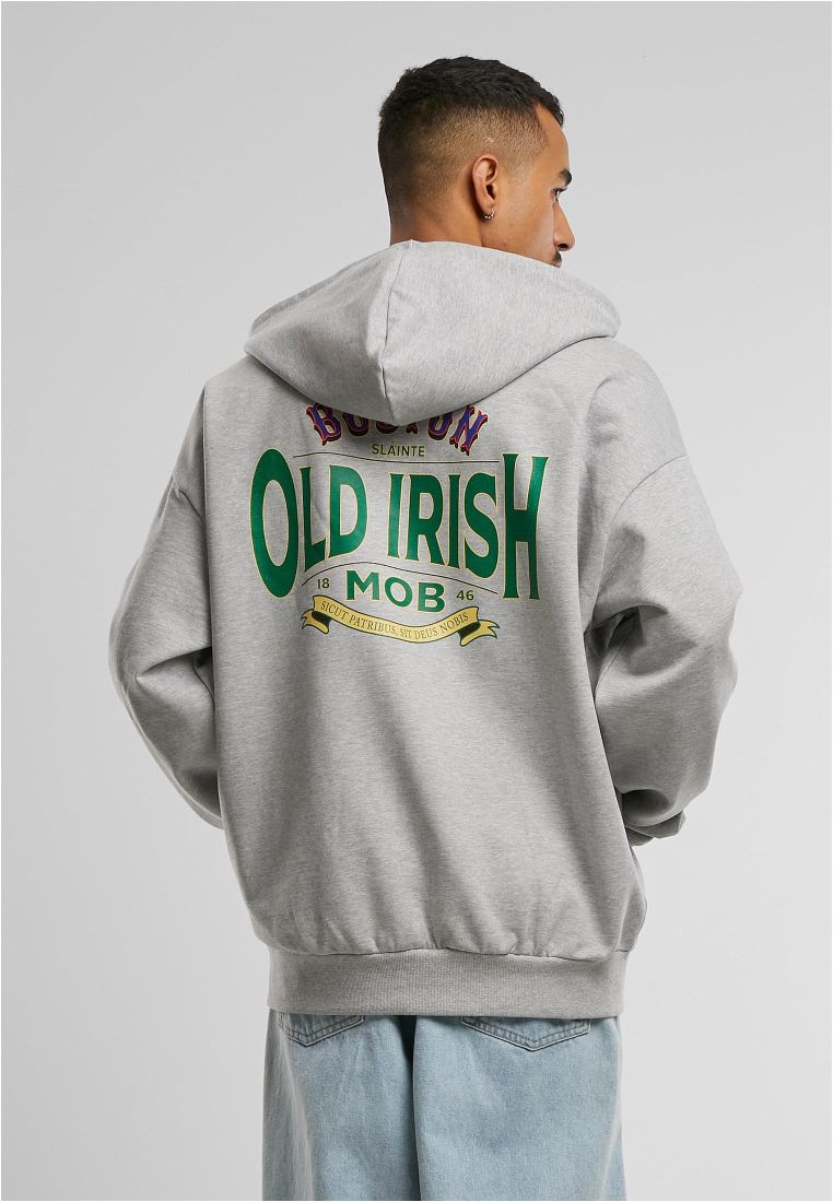 Hoodie Boston Old Irish Gris