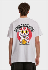 T-shirt Lucky Cat Blanc