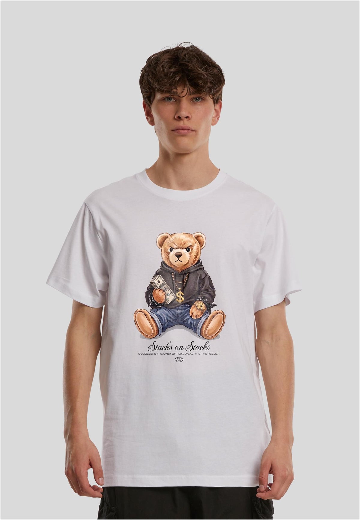 T-shirt Bear Noir/Blanc