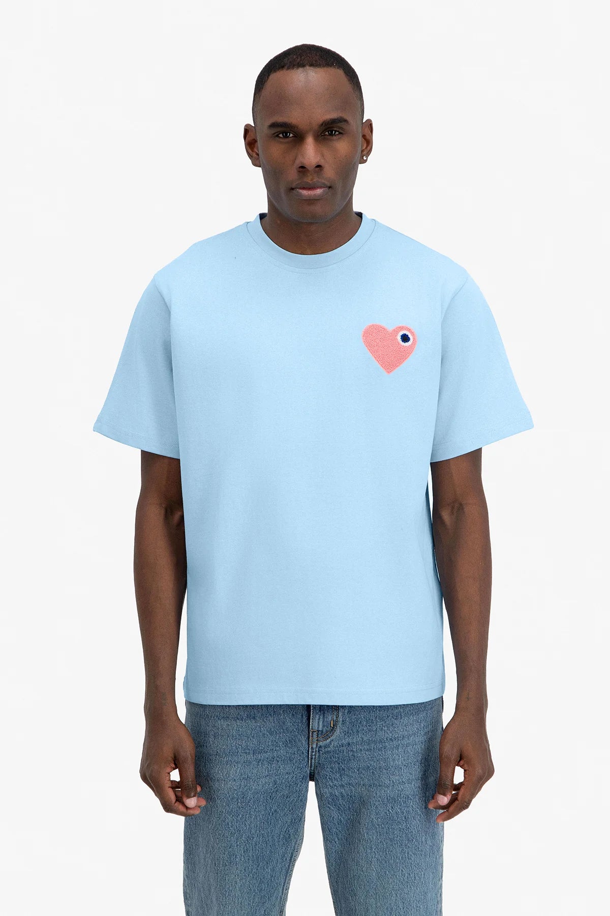 T-shirt Adj Cœur Bleu
