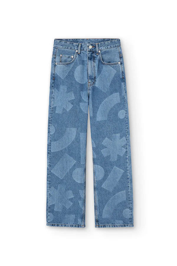 Baggy Laser Print Bleu