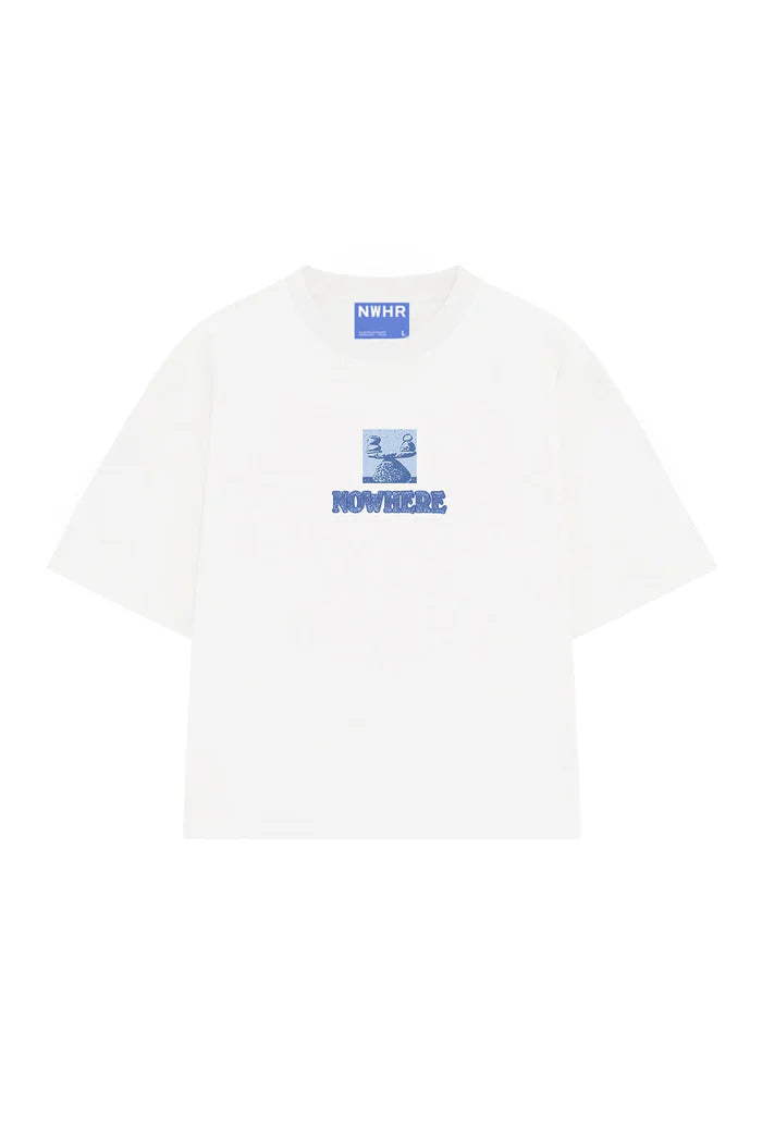 T-shirt Peace Blanc