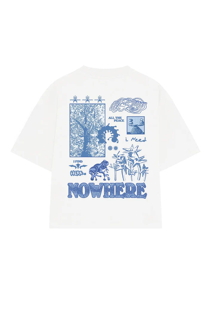 T-shirt Peace Blanc