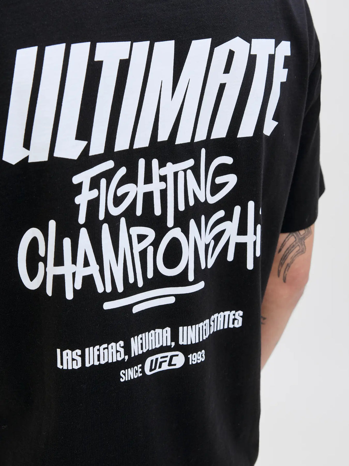 T-shirt UFC Ultimate Noir/Blanc
