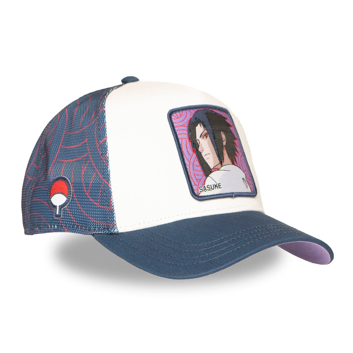 Casquette Trucker Sasuke Naruto Blanc/Bleu