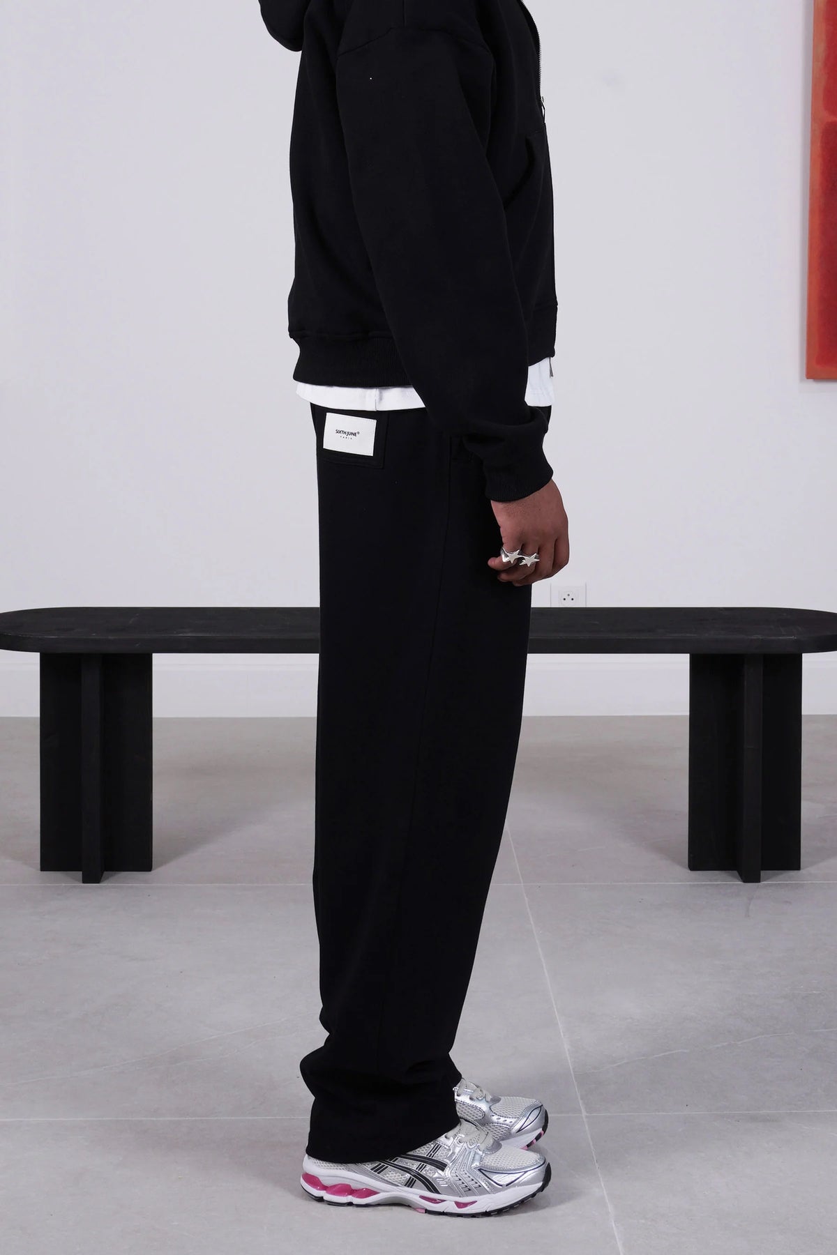 Pantalon de Jogging Sixth June Heart Noir