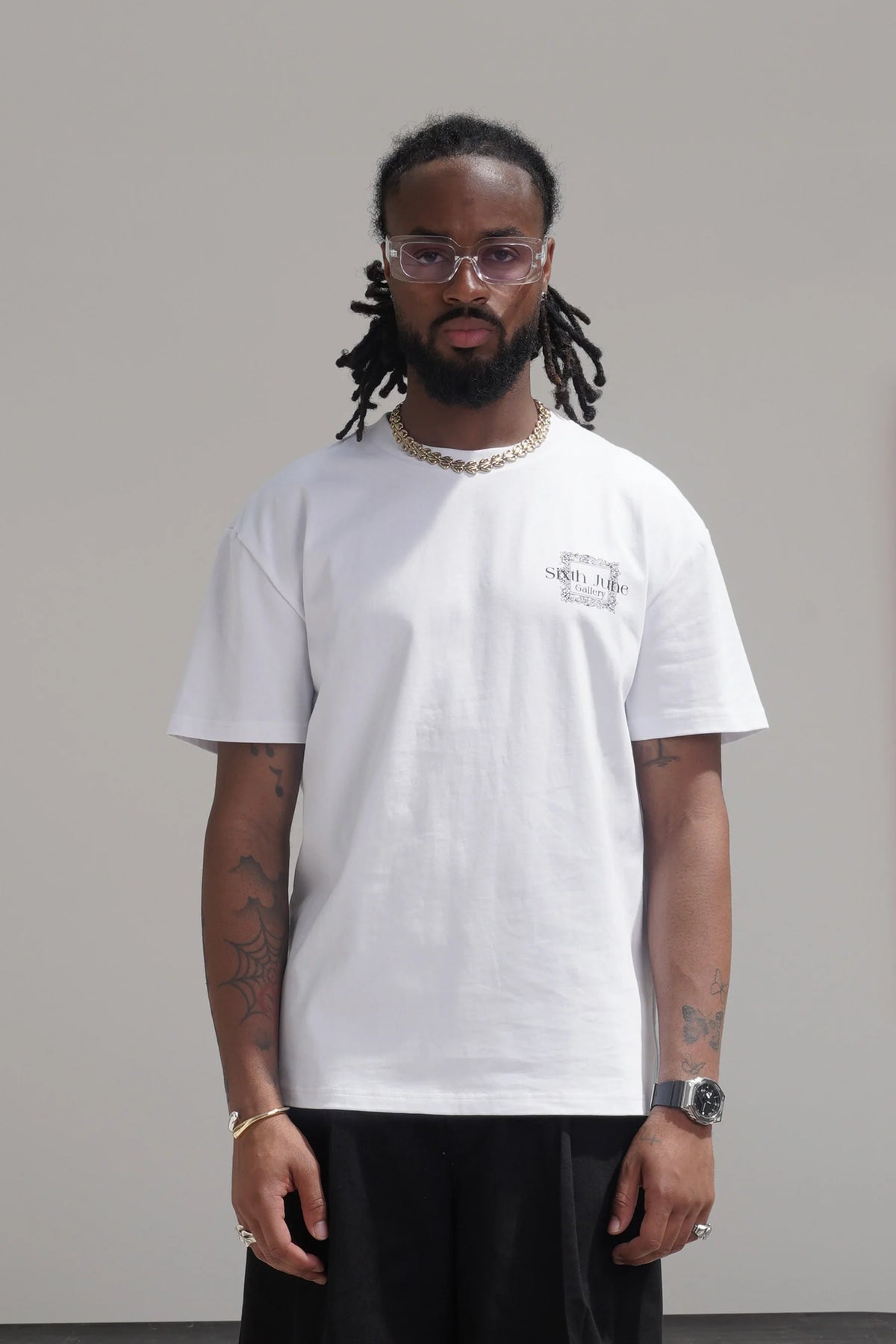 T-shirt Sixth June Louvre Paris Blanc