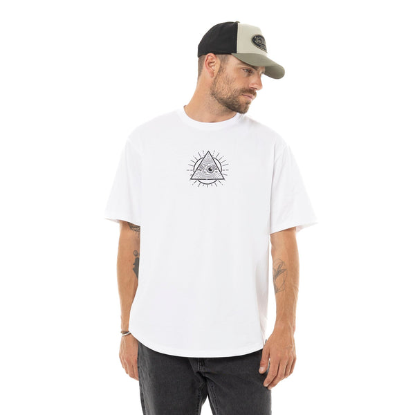 T-shirt Mister Nice Guy Blanc