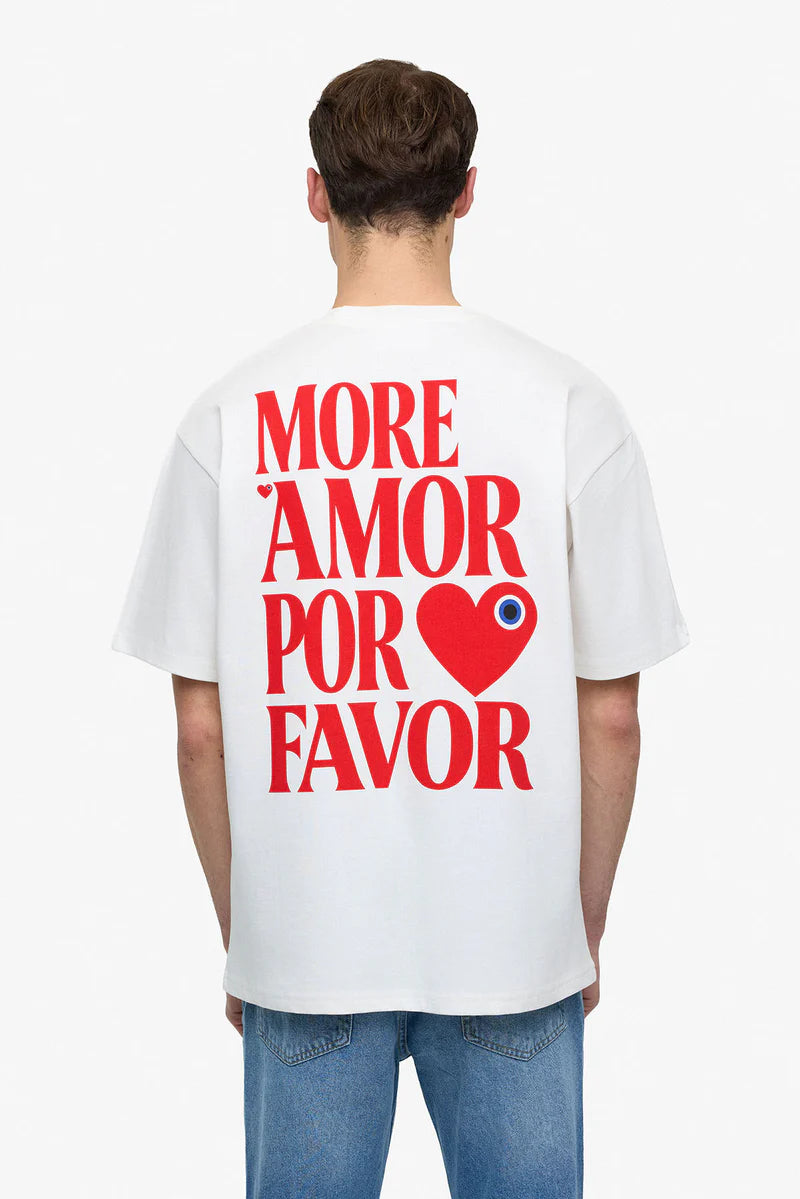 T-shirt Por Favor Blanc/Noir