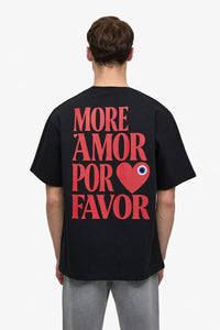 T-shirt Por Favor Blanc/Noir