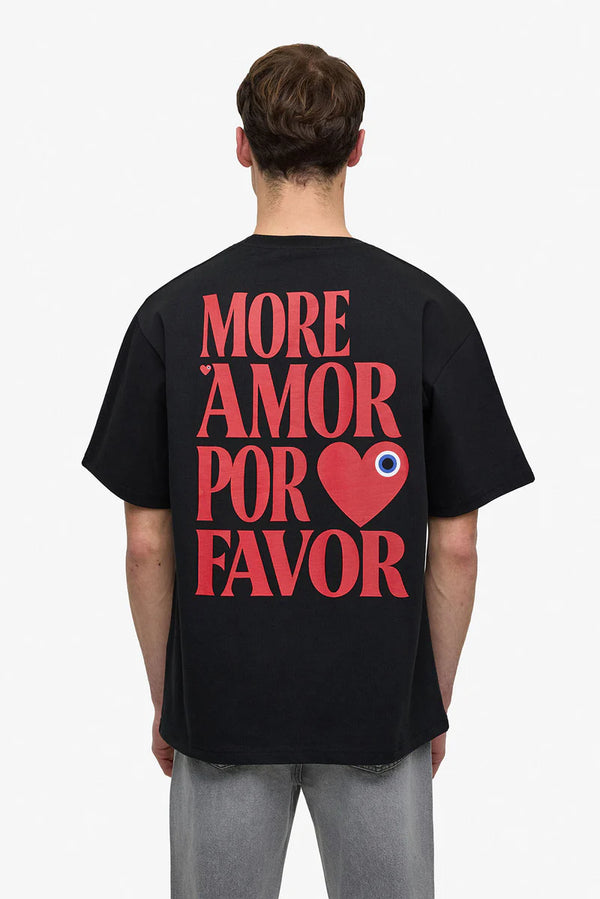 T-shirt Por Favor Blanc/Noir
