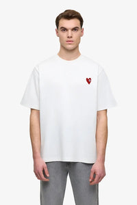 T-shirt Make Love Blanc/Noir