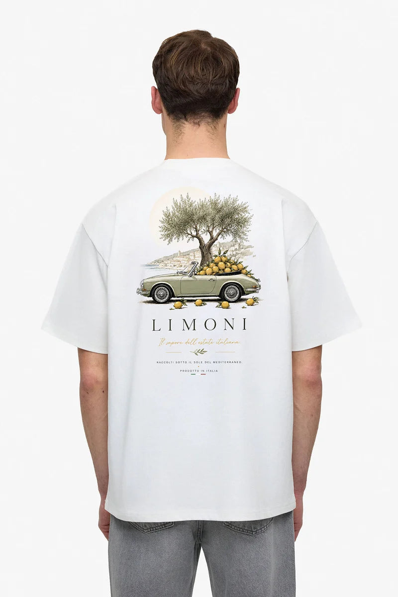T-shirt Limoni Porsche Blanc