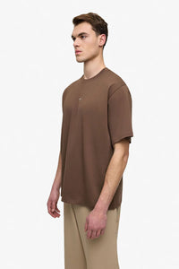 T-shirt Work Marron